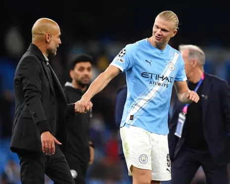 Erling Haaland Joins Elite UCL 50-Goal Group, Hailed by Pep as Ronaldo and Messi's Fellow Monster