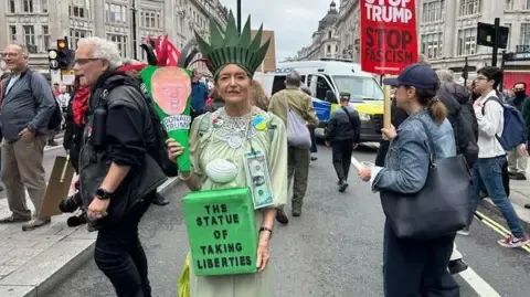 Countless Protesters Gather in Central London to Challenge President Trump's Second State Visit
