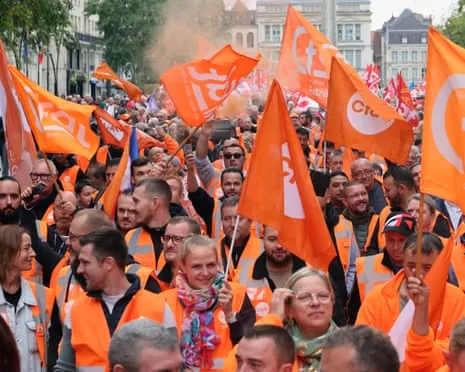 Countrywide Strike Action Sees Vast Numbers Marching In France